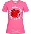 Женская футболка Red hot chili peppa Ярко-розовый фото