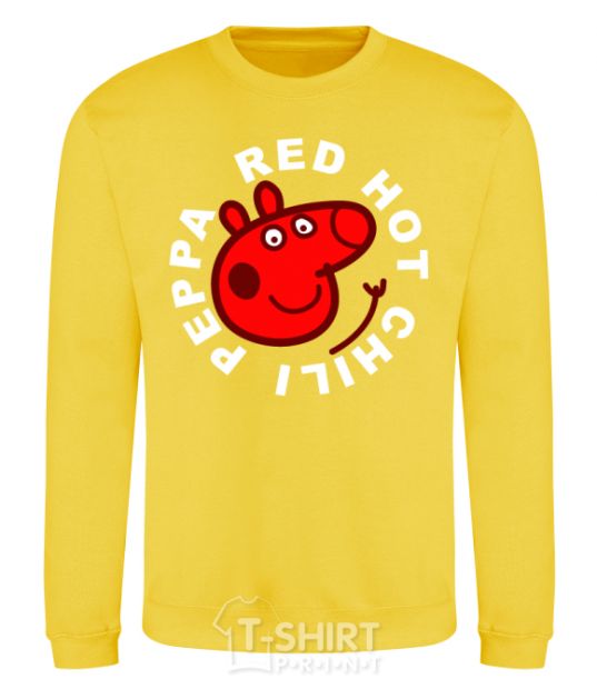 Sweatshirt Red hot chili peppa yellow фото