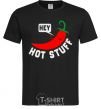 Мужская футболка Hey hot stuff Черный фото