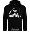 Men`s hoodie One lucky fisherman black фото