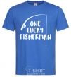 Men's T-Shirt One lucky fisherman royal-blue фото