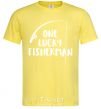 Men's T-Shirt One lucky fisherman cornsilk фото