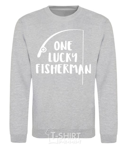 Sweatshirt One lucky fisherman sport-grey фото