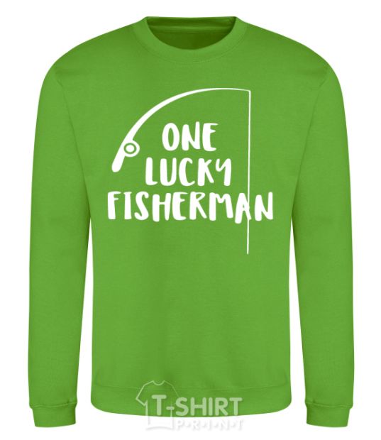 Sweatshirt One lucky fisherman orchid-green фото