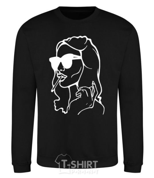 Sweatshirt Retro woman black фото