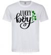 Мужская футболка Lucky boy Белый фото