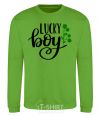 Sweatshirt Lucky boy orchid-green фото