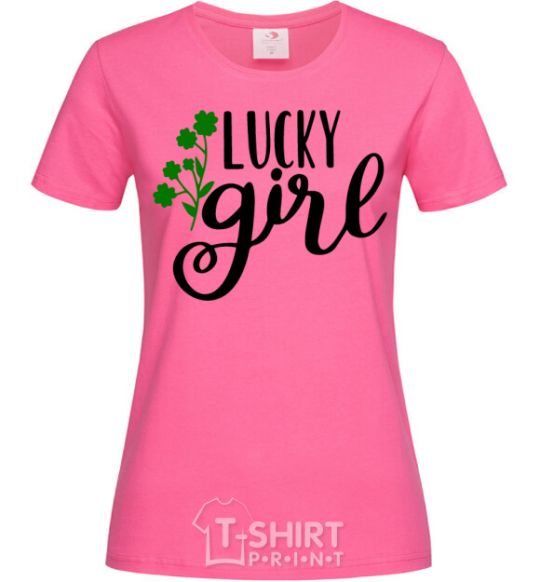 Women's T-shirt Lucky girl heliconia фото