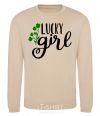 Sweatshirt Lucky girl sand фото