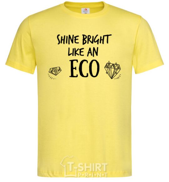 Men's T-Shirt Shine bright like an ECO cornsilk фото