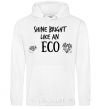 Men`s hoodie Shine bright like an ECO White фото