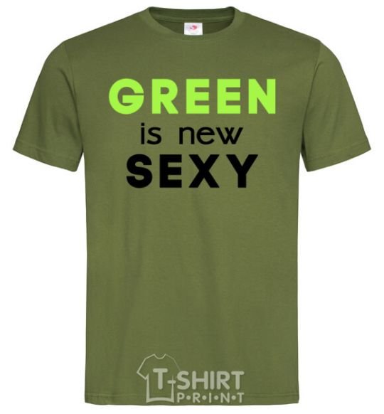 Men's T-Shirt Green is new SEXY millennial-khaki фото