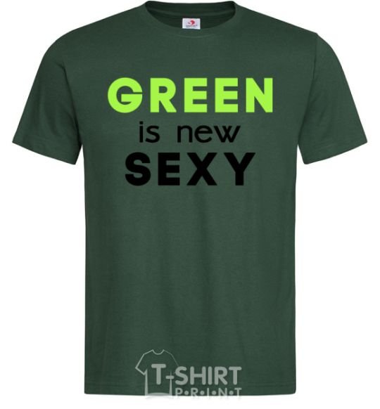 Мужская футболка Green is new SEXY Темно-зеленый фото