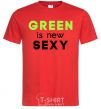 Мужская футболка Green is new SEXY Красный фото
