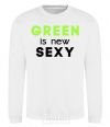 Sweatshirt Green is new SEXY White фото