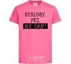 Kids T-shirt Ecology yes we can heliconia фото