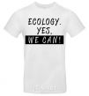 Мужская футболка Ecology yes we can Белый фото