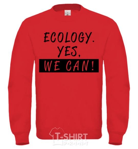 Свитшот Ecology yes we can Солнечно желтый фото