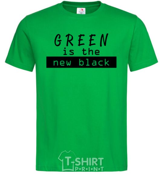 Men's T-Shirt Green is the new black kelly-green фото