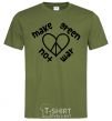 Men's T-Shirt Make green not war millennial-khaki фото