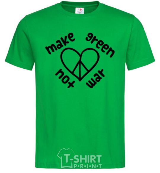 Men's T-Shirt Make green not war kelly-green фото