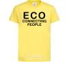Kids T-shirt ECO connecting people cornsilk фото