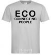 Men's T-Shirt ECO connecting people grey фото