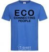 Мужская футболка ECO connecting people Ярко-синий фото