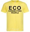 Мужская футболка ECO connecting people Лимонный фото