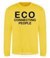 Sweatshirt ECO connecting people yellow фото