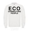 Свитшот ECO connecting people Белый фото