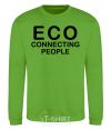 Sweatshirt ECO connecting people orchid-green фото