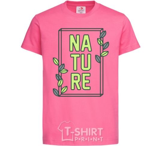 Kids T-shirt Nature book heliconia фото