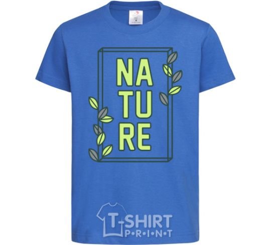 Kids T-shirt Nature book royal-blue фото