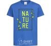 Детская футболка Nature book Ярко-синий фото