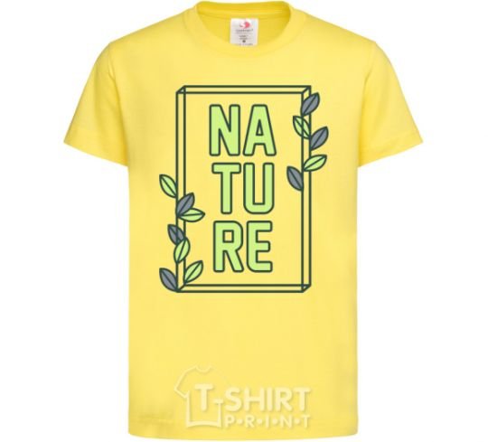 Kids T-shirt Nature book cornsilk фото