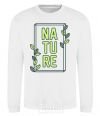 Sweatshirt Nature book White фото