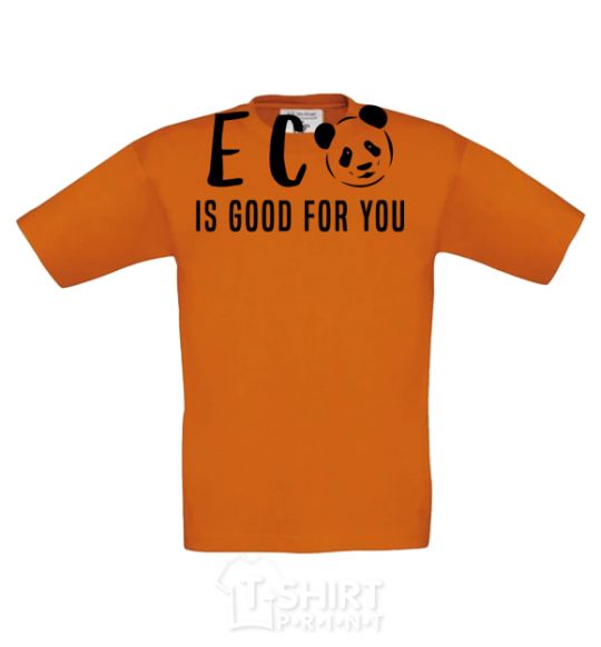 Kids T-shirt ECO is good for you cornsilk фото