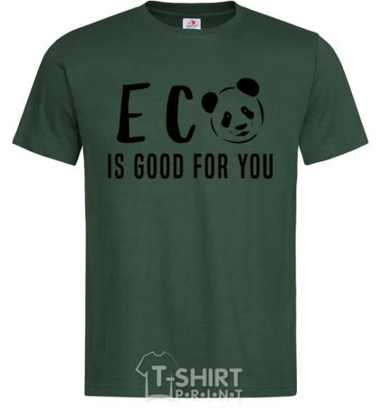 Men's T-Shirt ECO is good for you bottle-green фото