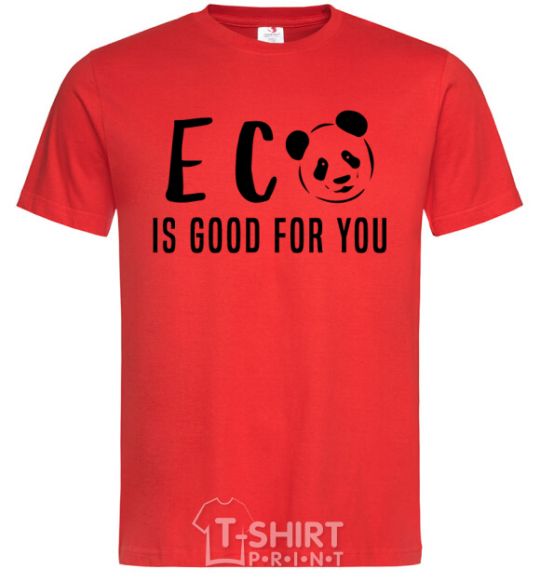 Men's T-Shirt ECO is good for you red фото