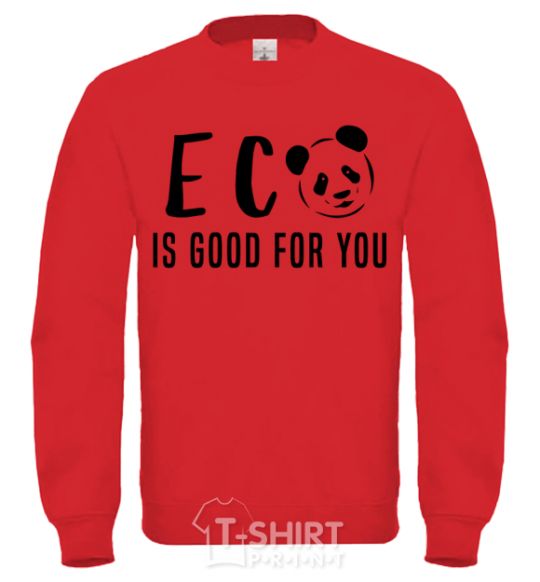 Sweatshirt ECO is good for you yellow фото