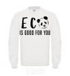 Sweatshirt ECO is good for you White фото