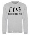 Sweatshirt ECO is good for you sport-grey фото