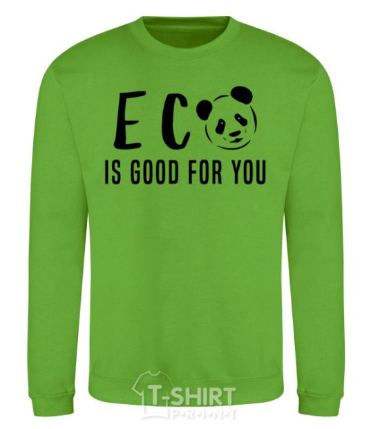 Sweatshirt ECO is good for you orchid-green фото