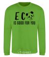 Sweatshirt ECO is good for you orchid-green фото