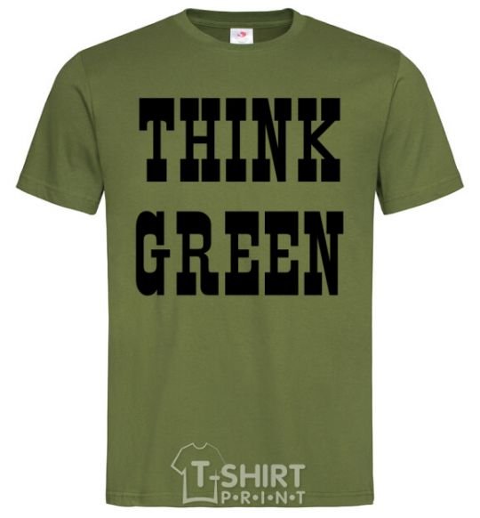 Men's T-Shirt Think green millennial-khaki фото