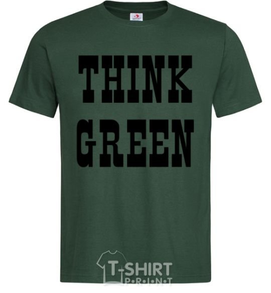 Men's T-Shirt Think green bottle-green фото