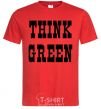 Men's T-Shirt Think green red фото