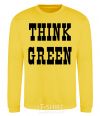 Sweatshirt Think green yellow фото