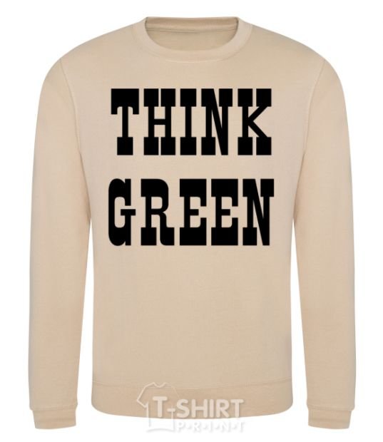 Sweatshirt Think green sand фото